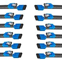 BENFEI Cable SATA III- 12 Unidades 6 Gbps- 45.7cm Cable para Disco Duro SATA- SSD- Controlador de CD- grabadora de CD…